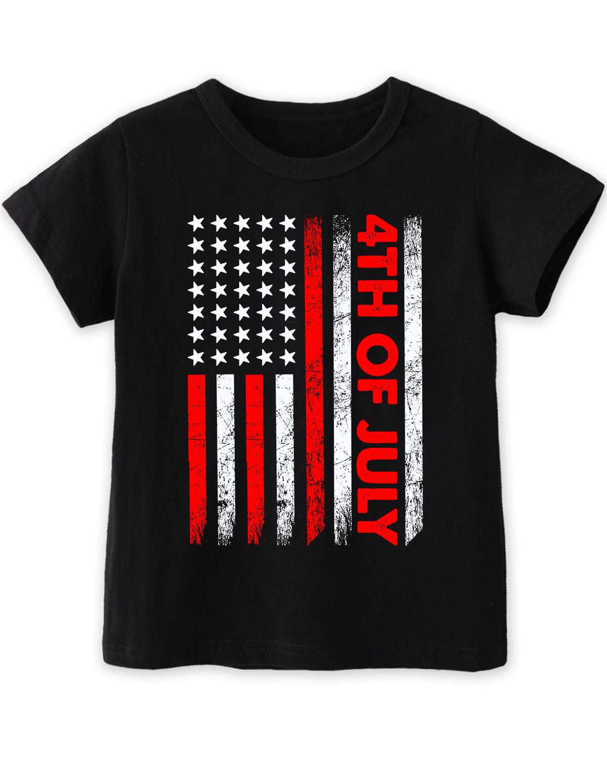 USA Flag Fighter Jets 4th of July Men Boys Vintage US Flag T-Shirt